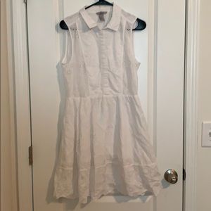 Spring time H&M white laced dress